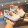 Girls Basic Mary s Kids Flats Baby Toddlers AntiSlippery Casual for Child Leather Shoes Black E01042 220607