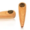84 -мм портативный мини -конус трава деревянные курительные трубы Творческие деревянные дымовые трубы табачные сигареты держатель курительный беннгс инструменты аксессуары ZL0981