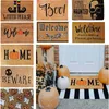 Tapijten halloween portier tapijt welkom woning mat non slip bodem binnenshuis buitenwaterabsorptie keuken decor