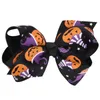 Halloween Hair Accessories Dzieci drukujący wstążka Krawę