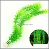 30Cm Simation Plante Aquatique Eau Vanille Herbe Aquariums Fish Tank Décorations Landsca Artificielle Pet Fournitures En Plastique Drop Delivery 2021