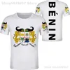 BÉNIN t-shirt gratuit sur mesure nom numéro ben bricolage imprimer po pays t-shirt bj nation drapeau collège béninois noir rouge vêtements 220702