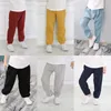 2 7 ans lin plissé bébé garçons filles été coton sarouel baggy pantalon enfants vêtements enfants pantalons de survêtement pantalon respirant 1010 D3