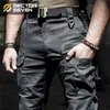 IX5 Calças táticas de carga masculina Casual Pants Combate Swat Exército Trabalho militar ativo Algodão calça masculina Mens 201128