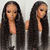 Deep Wave Frontal Wig 360 Lace Human Hair Front Pre Plucked Moxika s For Women 220608