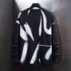 Felpa girocollo Mannen Mode Lente Herfst Kleding Lange Mouw Onregelmatige Patroon High Street Sweater Mannen Streetwear L220730