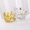 Bakeware Birthday cake decoration Mini Crown Princess Topper Crystal Pearl Tiara Children Hair Ornaments for Wedding Party Cake Decorating Tools