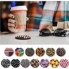 Fast Ship Sublimation Blanks Neoprene Car Coasters Pads Drink Titular Coasters Cups Cups Canecas Mat Contrast Home Decor Acessórios