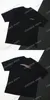 22SS Hommes Femmes Designers T-shirts Tee-shirt Paris Sea Wave Imprimer Coton à manches courtes Col ras du cou Streetwear Xinxinbuy Blanc Noir Vert Bleu XS-L
