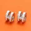 Luxury H Gold Hoop Earrings for Lady Women Orrous Girls Ear Studs Set Designer Jewelry Earring Valentine Day Gift Engagement for Bride