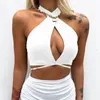 Bustiers korsetten witte sexy bandage halter buis tops vrouwen strapless bh backless naadloze chique bralette gewikkelde borst crop top mujerbusti