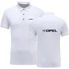 Erkek Polos 2022 Yaz Kısa Kollu Homme Yüksek Kaliteli Pamuk Moda Opel Logo Baskı Gömlek Rahat Iş Camisa