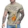 夏のレトロヨーロッパとアメリカルーズラウンドネックストリートカルチャー半袖Tシャツ英語の文字印刷3D男性服2206​​07
