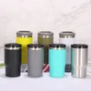 14 Unzen Kaffeetassen Tumbler Edelstahl 12 Unzen schlanke kalte Bierflasche Dosenkühlerhalter Doppelwandiger vakuumisolierter Getränkebecher Normale Dosenflaschen mit zwei Deckeln H0421