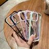 Bordered Color Matte Clear Hard PC Shockproof Phone Cases for iPhone 14 13 12 Mini 11 Pro Max XS X XR 6 7 8 Plus Four Corners Case Cover