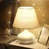 Настольные лампы лампы триколор регулируемая сенсорная спальня спальня кровати гостиная северная романтическая теплая ткань Светлый столик
