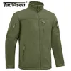 Tacvasen Winter Tactical Fleece Jacket Mens Army Military Hunting Jacket Thermal Warm Security Full Zip Fishing Work Coats Outer 220808