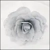 Fleurs décoratives couronnes de fête festive fournitures jardin 80cm grande mousse rose artificielle bling paillettes poudre de poudre pour le mariage s