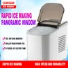 Automatic Ice Maker Commercial Household Small Milk Tea Shop Desktop Manual Round Portable Ice Cube Making Machine 12kg