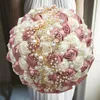 Dekoracyjne kwiaty wieńce 1PC/LOT Cream Bride Wedding Flower with Diamond for PartyDecorative