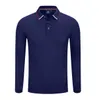 Polo à manches longues, polos homme de couleur unie