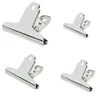 Grote bulldog clip zilveren roestvrij staal bestand geld binder clip klemmen metalen voedseltas papieren clips voor thuisboorschool