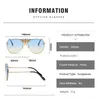 Outdoor Brillen Luxus Metall Big Bee Pilot Sonnenbrille Farbverlauf Gläser UV400 Retro Männer Frauen Shades Oculos