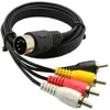 5 -pinowa męska wtyczka DIN do 4 x RCA Phono Męskie wtyczki kabel audio 15M206V8138798