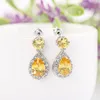 Charm Korean Earrings AAA water drop Zircon Earrings generous Ruili simple with multi-color