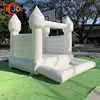 Utomhusaktiviteter Kids Mini Bouncer White Bounce House With Ball Pool POOL Pink Uppblåsbart Bouncy Castle