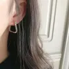 Boucles d'oreilles créoles rondes en métal coréen pour femmes mode mignon or argent couleur Punk charme boucle d'oreille bijoux minimalistes