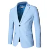 Blazer Men,Men Blazer Slim Fit,Men's Casual Suit Korean Version Slim Groomsman Bridegroom Wedding Business Occupation Suit,-5X 220409