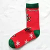 19 stilar Jul Halloween strumpor Barn Vuxen Xmas Pumpa Santa Claus Print Socks Bomull Unisex Mid Tube Socks