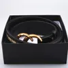 Ceintures en cuir pour hommes et femmes, ceinture noire, serpent, grande boucle en or, classique, décontractée, ceinture en perles, boîte blanche 985211186n