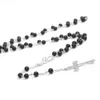 Gioielli fatti a mano alla collana di rosario perla all'ingrosso colorato cross cristiano santo padre cattolico preghiera cattolica gioielli