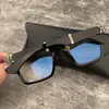 Lunettes de créateurs de marque Fashion Retro Optical Square Cadre pour les lunettes de soleil mâles et femelles à plat avec boîte
