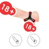 NXY CONDRINGS 실리콘 수탉 반지 시간 지연 사정 볼 들것 음경 남성의 발기 확대 친밀한 장난감 남성 220505