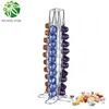 Coffee Pod Holder Dispenser Capsules Dispensing Tower Stand Fits For Nespresso Capsule Storage 220509