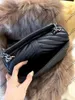 7A Qualité Véritable En Cuir Designer sac Femmes De Luxe Sacs À Bandoulière Or Argent Chaînes Sacs Sacs À Main Sac À Bandoulière Totes Messenger Sac 24cm avec boîte