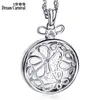 Pendentif Colliers DreamCarnival 1989 Cristal Fleurs Loupe Collier Pour Femmes Mère Cadeau Bijoux Rhodium Or Couleur Longue ChaînePe