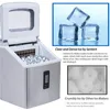 Portable Countertop Ice Maker Machine For Crystal IceCubes In 48 Lbs/24H With Ice Scoop Home Use