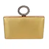 Evening Bags Fashion Wine Color Ring Clutch Bag Wedding Purse Female Party Day Clutches HandbagsEvening