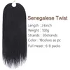 14 18 22 Inch Senegalese Twist Synthetic Hair Crochet Braid Twist Thin Mini Mambo Twist Crochet Hair