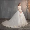 Autres robes de mariée 2022 Habillons de l'épaule de la robe à manches demi-manches Applique plus taille simple robe de Mariee