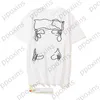 Off Men's T-shirts offs White Oregelbundet Arrow Summer Loose Casual Short Sleeve T-shirt för män och kvinnor Tryckt brev X på baksidan Printfe54