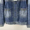 Vestes pour femmes Designer Femmes Lâche Marque Veste En Jean Avec Lettre Boutons En Métal Vintage Bomber Manteau Filles Unisexe Milan Piste À Manches Longues Tops Court Outwear HD4O