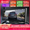 Pongki Q '' DASH CAM K P Dual Lens ADAS BSD Night Vision Car DVR H Parkering Kameran Körinspelare J220601