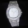 2022 Iced Out Men Hip Hop Diamond Sparkling Quartz Watch Fashion Classic Arabic Number Waterptoof Clock DropshippingB72T