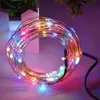 10m 20m 30m 50m Waterdichte zilveren / koper LED -snaar DC12V met DC Connector Fairy Light Holiday Decoration Outdoor Street Garden