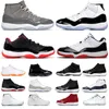 Buy Men Basketball Shoes Jumpman 11s Cool Grey Gamma Blue Heiress Win Like 96 Platinum Tint 11 Bred Cap and GownWomen Outdoor Sports sneakers